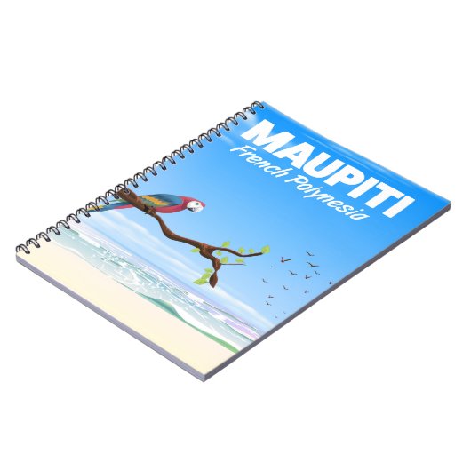 Maupiti Frans-Polynesië reisposter Notitieboek (Linkerzijde)