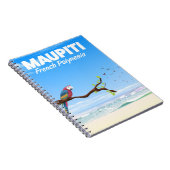 Maupiti Frans-Polynesische reisposter Notitieboek (Rechterzijde)