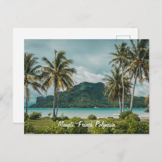 Maupti, Frans Polynesiaans eiland Briefkaart (Voorkant / Achterkant)