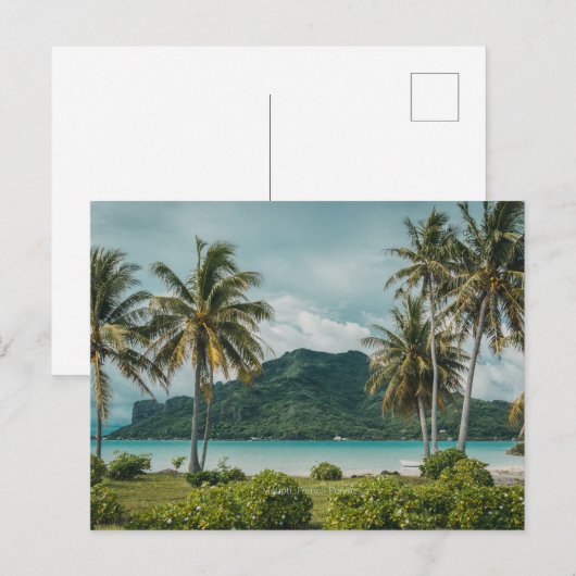 Maupti, Frans-Polynesische eiland Briefkaart (Voorkant / Achterkant)