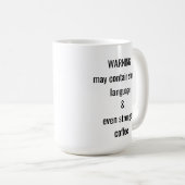 Maureen gepersonaliseerde naam met waarschuwing koffiemok (Voorkant rechts)