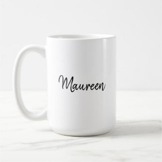 Maureen gepersonaliseerde naam met waarschuwing koffiemok