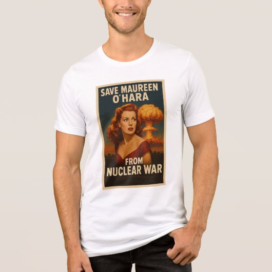 Maureen O'Hara uit de atoomoorlog Tri-Blend Shirt (Voorkant)