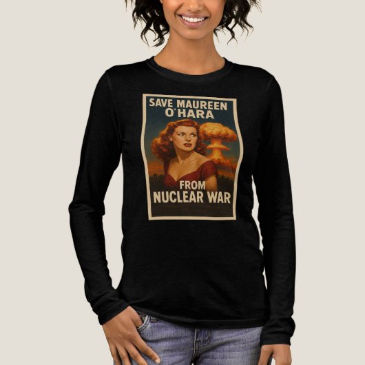 Maureen O'Hara uit de atoomoorlog Tri-Blend Shirt (Voorkant)