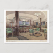 Mauretania Passagiersschip, Interieur jaren 1940 U Briefkaart (Voorkant)