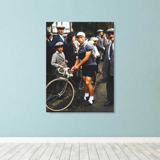 Maurice Archambaud De dwerg Tour de France 1932 Canvas Afdruk (Insitu (Houten vloer))