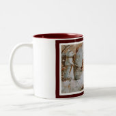 Maurice Boulanger's kerstkat Tweekleurige Koffiemok (Links)