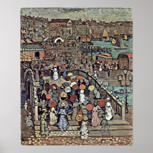 Maurice Brazilië Prendergast - Ponte della Paglia Poster (Voorkant)