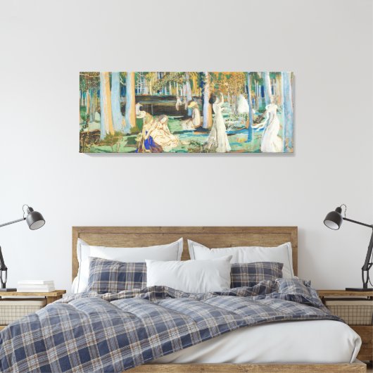 Maurice Denis (Le Bois Sacré) Canvas Afdruk (Insitu (Slaapkamer))