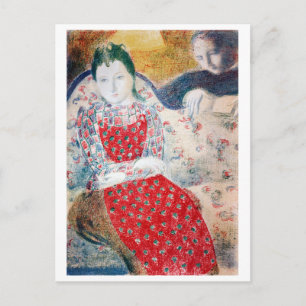 Maurice Denis, op de Bleke Zilver Sofa Briefkaart