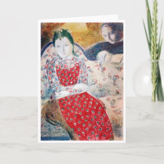 Maurice Denis, op de Bleke Zilver Sofa Kaart (Voorkant)