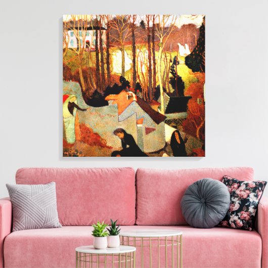 Maurice Denis - Paasmysterie, kunstschilderij Canvas Afdruk (Insitu (Woonkamer))