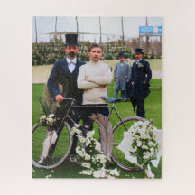 Maurice Garin Winnaar Parijs-Roubaix 1898 Kleur Re