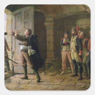 Maurice Gigost d'Elbee Protecting Vierkante Sticker