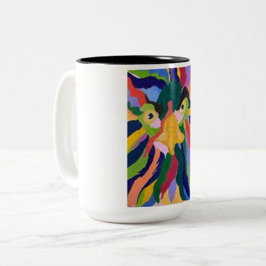 Maurice-Mok met twee tonnen Tweekleurige Koffiemok (Voorkant links)