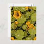 Maurice Pillard ( dit Verneuil ) Floral Art Nouvea Briefkaart (Voorkant / Achterkant)