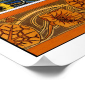 Maurice Pillard ( dit Verneuil ) Floral Art Nouvea Poster (Hoek)