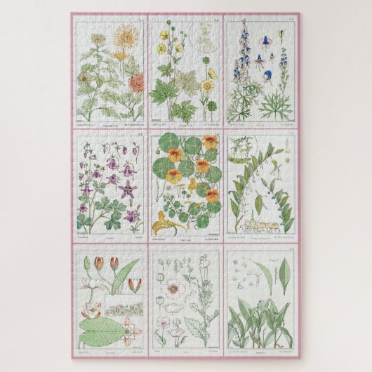 Maurice Pillard Verneuil Botanische Illustraties 2 Legpuzzel (Verticaal)