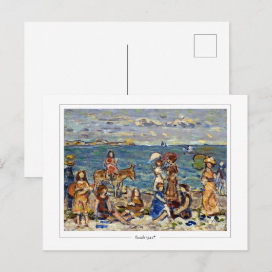 Maurice Prendergast #594 - Briefkaart voor Schone (Voorkant / Achterkant)