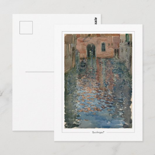 Maurice Prendergast #603 - Briefkaart voor Schone  (Voorkant / Achterkant)