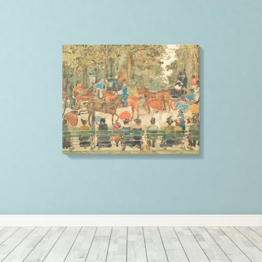 Maurice Prendergast - Central Park, 1901 Canvas Afdruk (Insitu (Houten vloer))