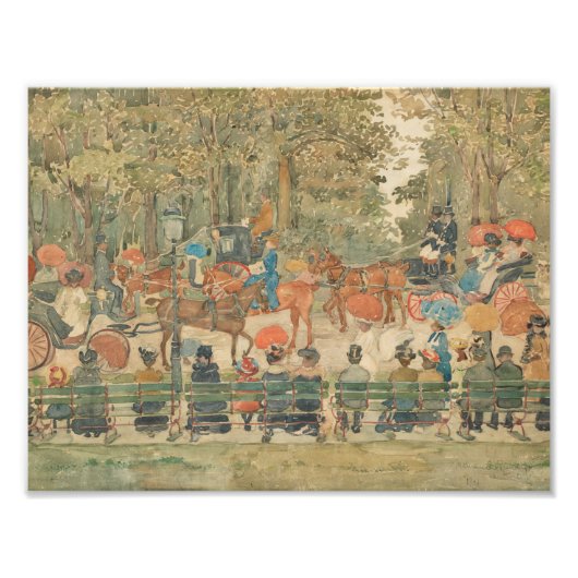 Maurice Prendergast - Central Park, 1901 Foto Afdruk (Voorkant)