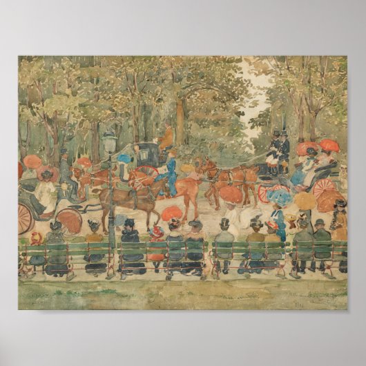 Maurice Prendergast - Central Park, 1901 Poster (Voorkant)