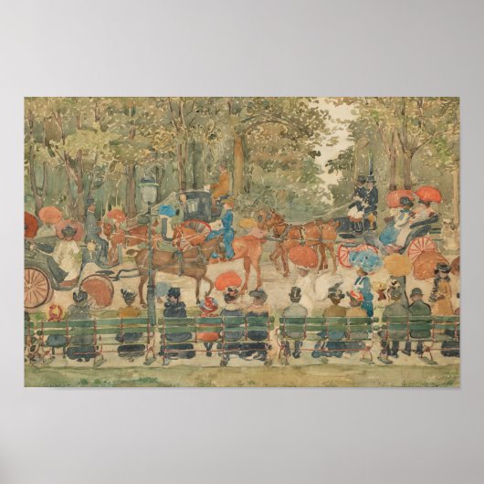 Maurice Prendergast - Central Park, 1901 Poster (Voorkant)