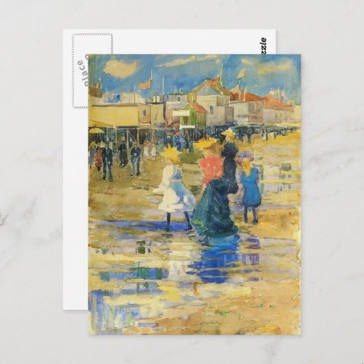 Maurice Prendergast- Revere Beach Briefkaart (Voorkant / Achterkant)