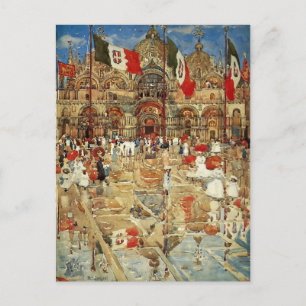 Maurice Prendergast- Splash van Sunshine and Rain Briefkaart