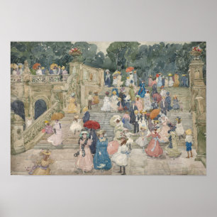 Maurice Prendergast - The Terrace Bridge, Central Poster