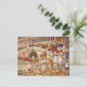 Maurice Prendergast- Umbrellas in de Regering Briefkaart (Staand voorkant)