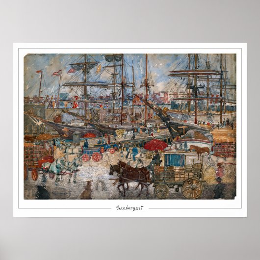 Maurice Prendergast Zedign Art Poster #497 (Voorkant)