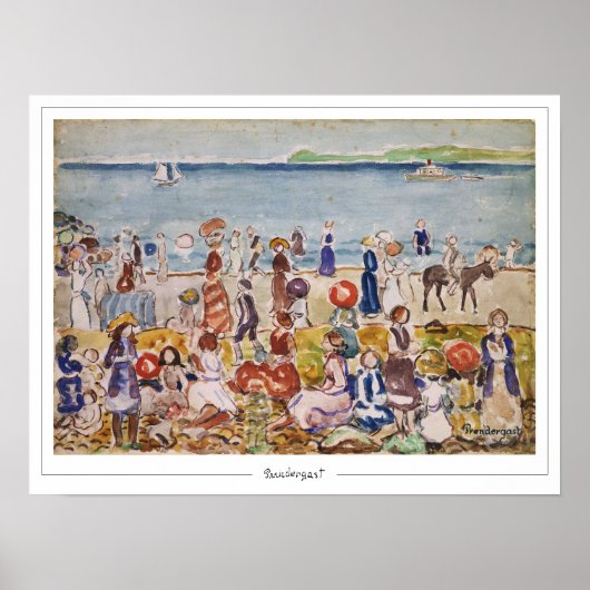 Maurice Prendergast Zedign Art Poster #9 (Voorkant)