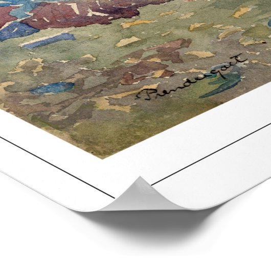 Maurice Prendergast Zedign Kunst Poster #60 (Hoek)