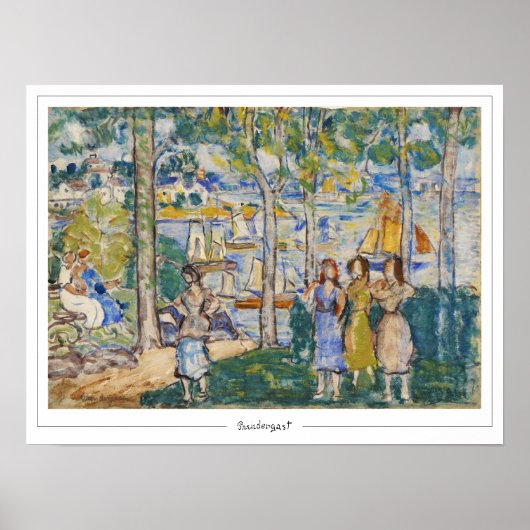 Maurice Prendergast Zedign Kunst Poster #602 (Voorkant)