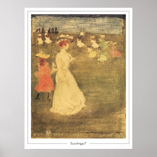 Maurice Prendergast Zedign Kunstposter #425 Poster (Voorkant)