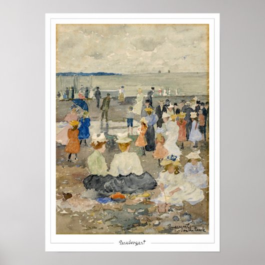 Maurice Prendergast Zedign Kunstposter #627 Poster (Voorkant)