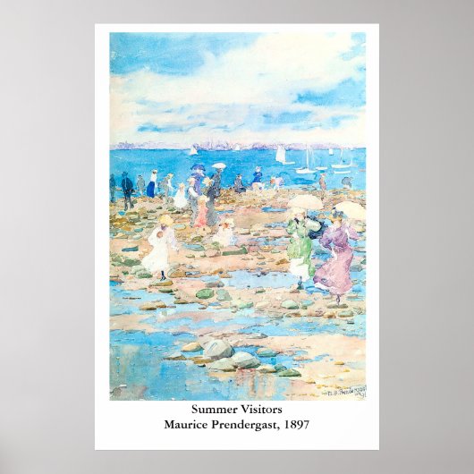 Maurice Prendergast's Summer Visitors Poster (Voorkant)