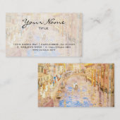Maurice Prendergast's Venetian Canal Scene Visitekaartje (Voorkant / Achterkant)