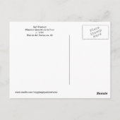 Maurice Quentin de la Tour Self-Portrait Briefkaart (Achterkant)