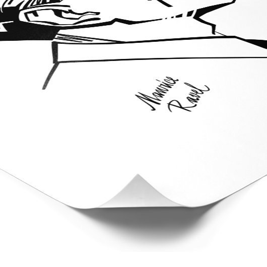 Maurice Ravel Foto Afdruk (Hoek)