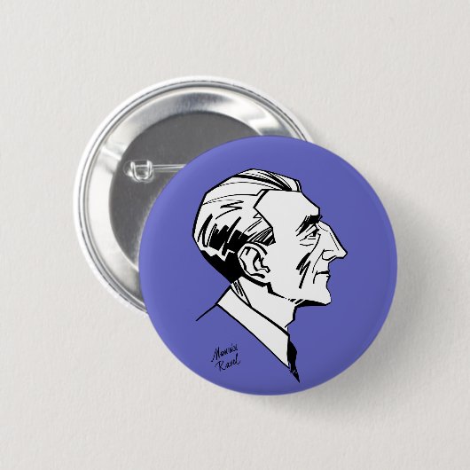 Maurice Ravel Ronde Button 5,7 Cm (Voorkant /achterkant)