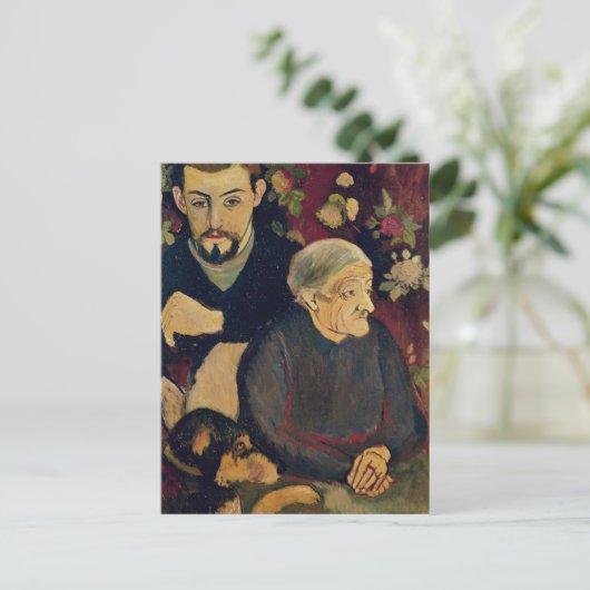 Maurice Utrillo, zijn Grootmoeder en zijn Hond Briefkaart (Staand voorkant)