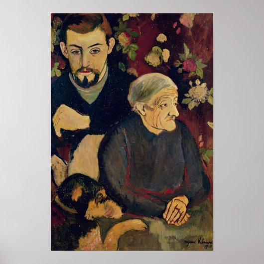 Maurice Utrillo, zijn grootmoeder en zijn hond Poster (Voorkant)