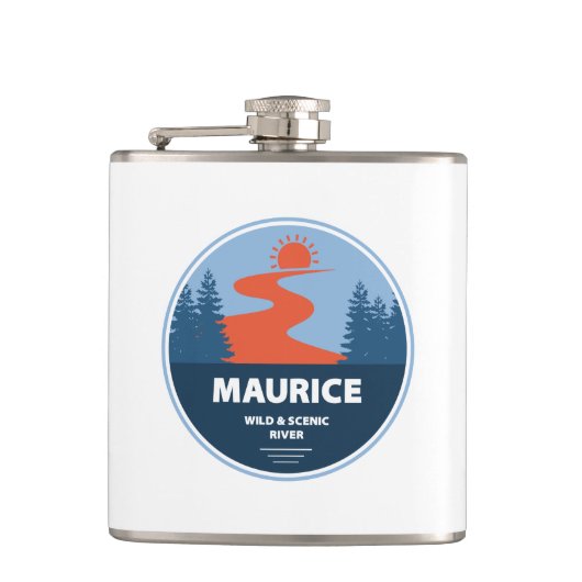Maurice Wild en Scenic River Heupfles (Voorkant)