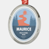 Maurice Wild en Scenic River Metalen Ornament (Links)