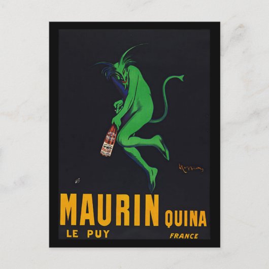 Maurin Quina Absinthe Briefkaart (Voorkant)