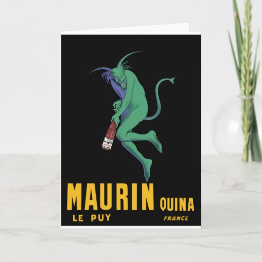 Maurin Quina - Cappiello 1906 - Absinthe Apertif Kaart (Voorkant)