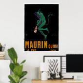 Maurin Quina Green Devil door Cappiello Poster (Thuiskantoor)